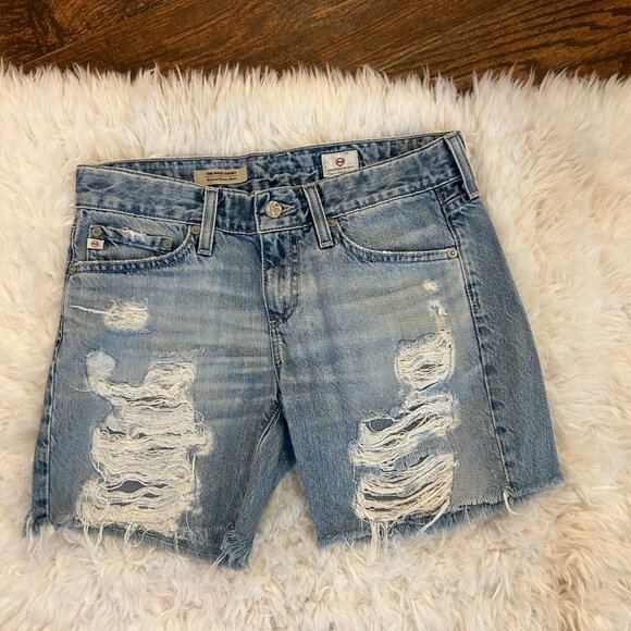 AG Adriano Goldschmied Women's Becke Relaxed Skinny Short Size 25 - Picture 3 of 10